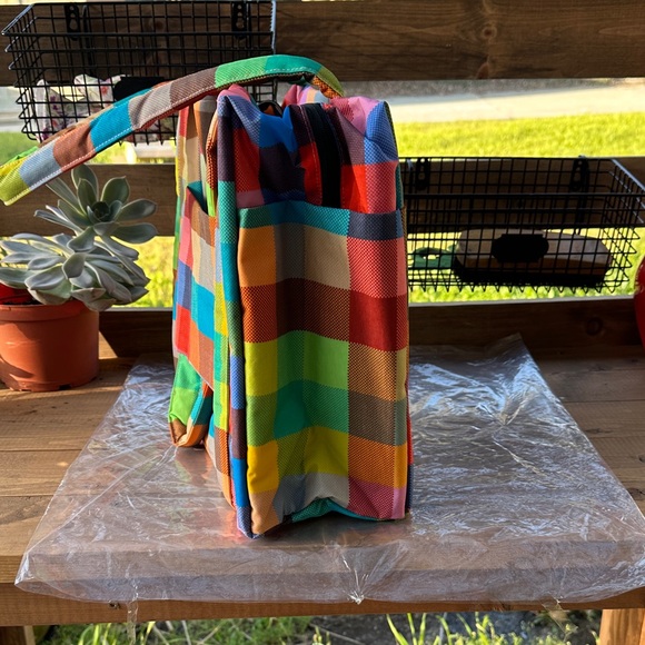 BAGGU Madras Small Cloud Carry On Bag - Picture 4 of 5